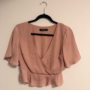 🛑SOLD🛑 Women's Blush Wrap Top